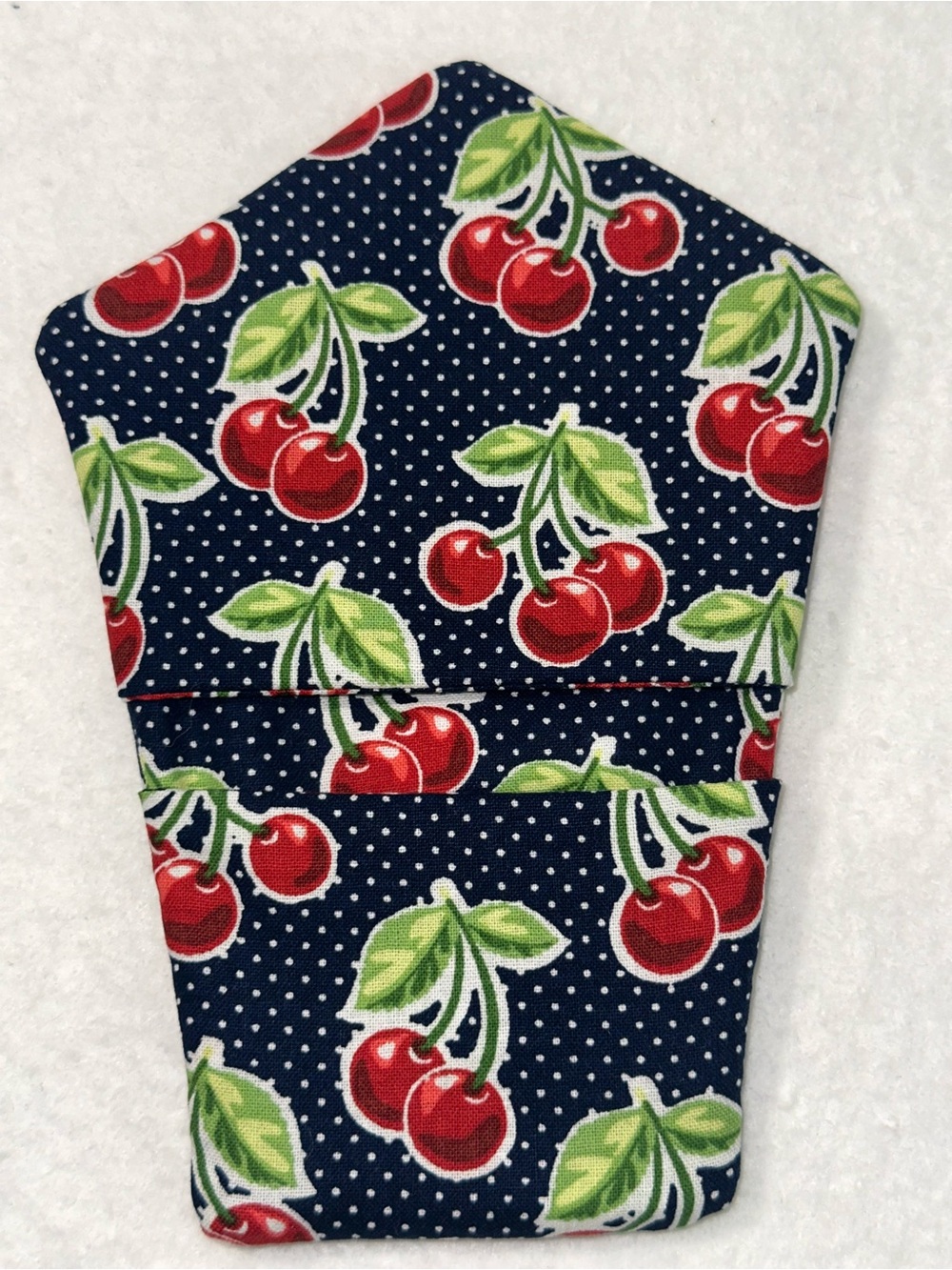 Cherries The Handler Mini Pot Holder Handmade - Picture 2 of 6
